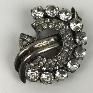 1940s Eisenberg Original Sterling Silver Fur Clip